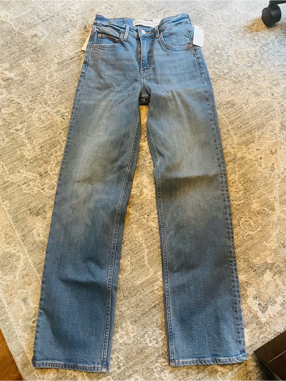 Denim Forum Light Blue Boot Cut Jeans by Aritzia
